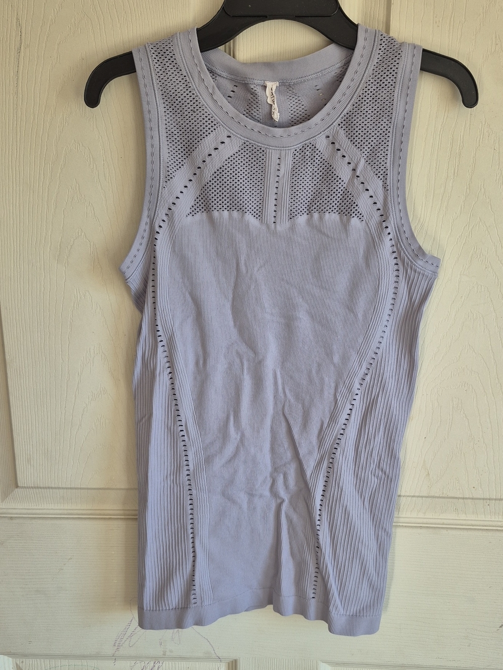 Athleta Light Lavender Pointelle Knit Tank